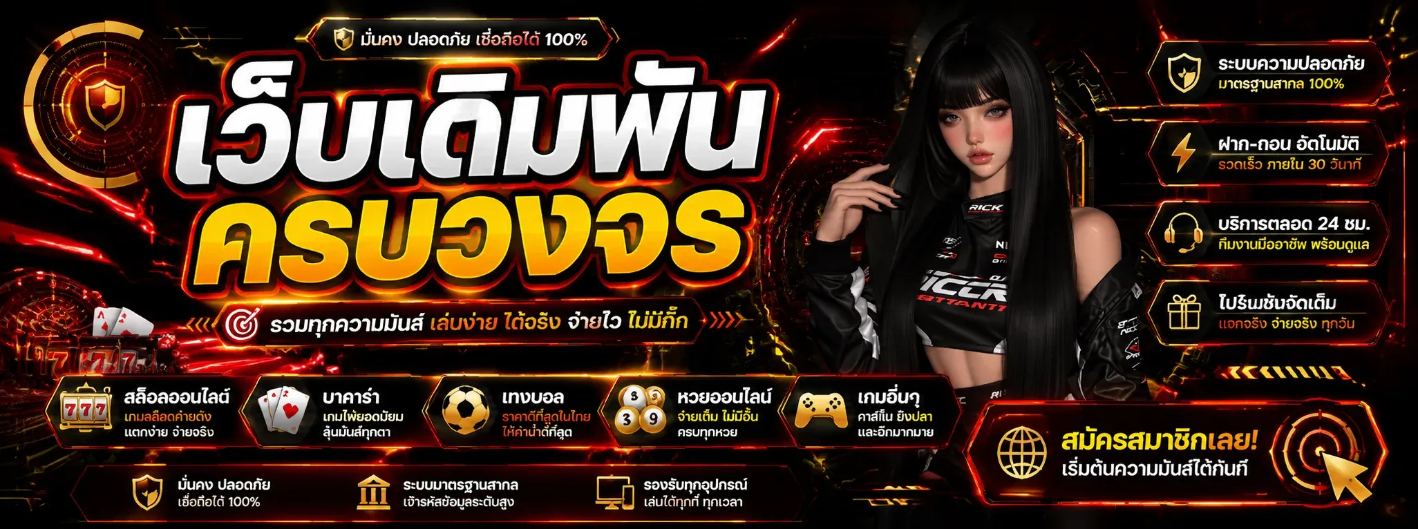 AMC9898 เว็บตรงสล็อตออนไลน์ ฝากถอนออโต้ไม่มีขั้นต่ำ บริการ 24 ชั่วโมง